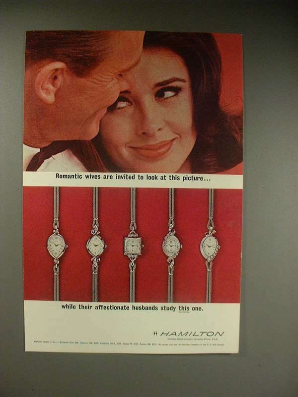 1963 Hamilton Watch Ad: Aurora BB, Vogue FF +