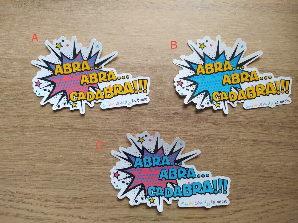 Slim Shady Eminem Abracadabra Vinyl Sticker for Helmet Car Laptop-image