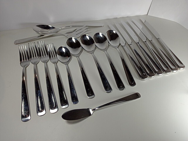 JA Henckels Intl Silverware Silvano (?) Stainless Steel 18/10 Flatware 18 Pieces
