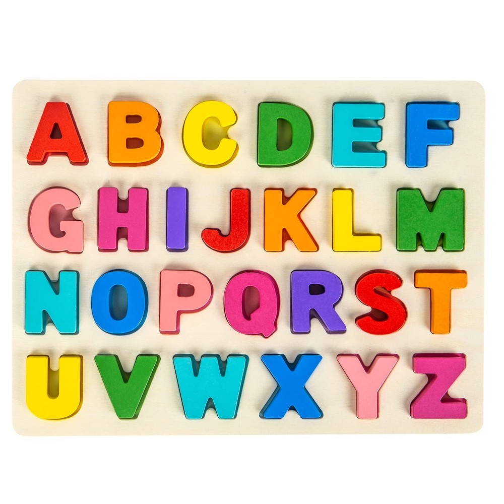 Wooden ABC Puzzle Toy for Toddlers Ages 3 to 5 Years  -image