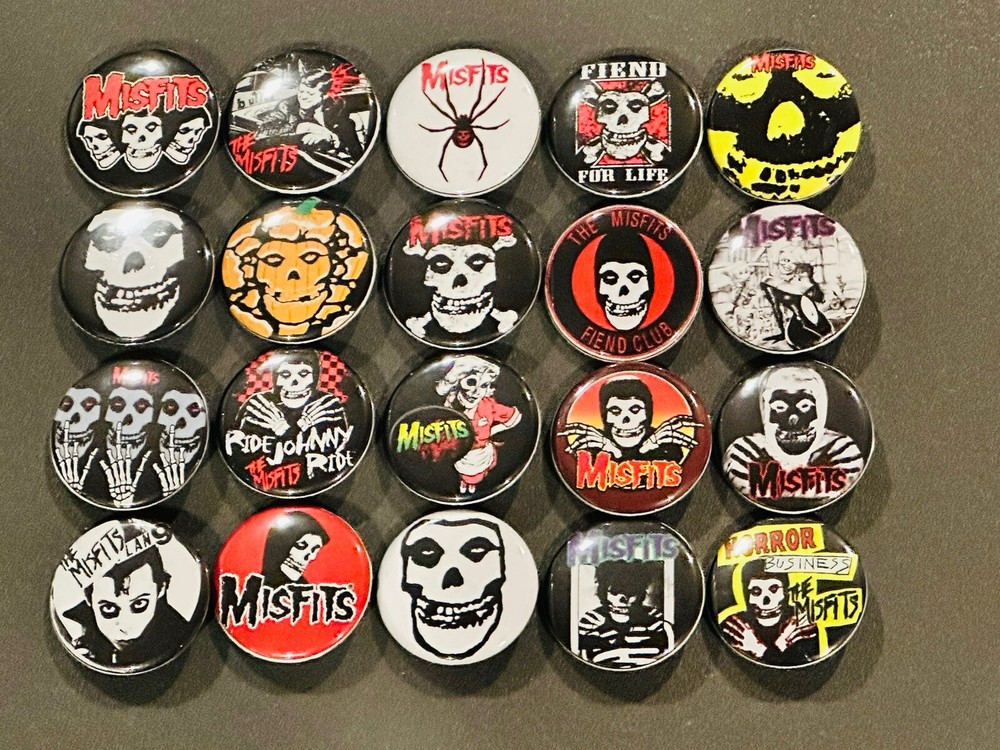 Misfits Band Buttons /  Pins Set Of 20