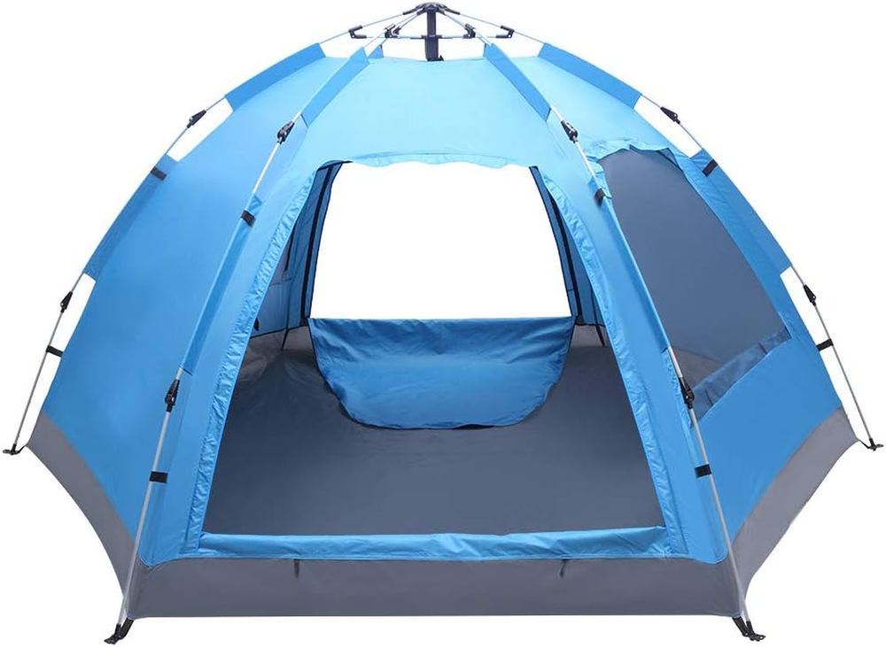 Bonnlo 3-4 Person Automatic Family Tent Easy Setup, Instant Pop up Shelter with