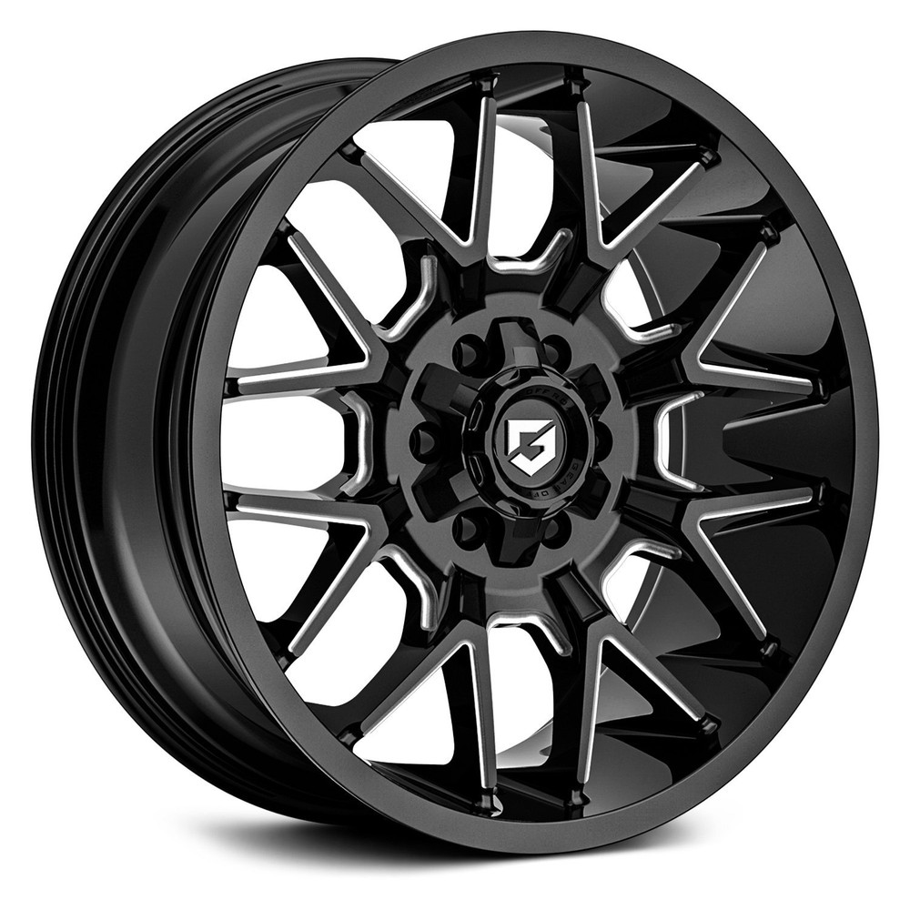 Gear Off Road 20x10 Black 768BM Rims -19 Offset 6x135 Bolt Pattern 4-Pack