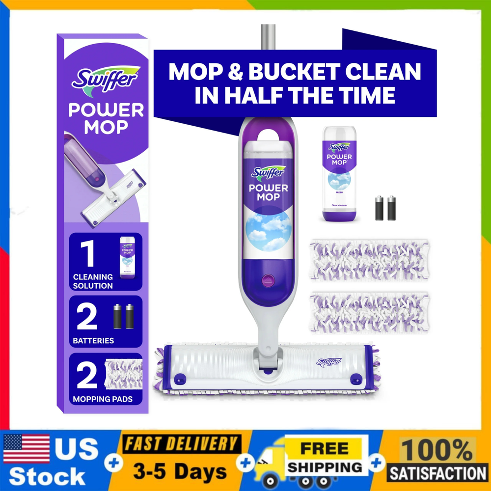 Swiffer Power Mop, Floor Cleaner, Tile, Vinyl, Laminate, Wood, Floor Cleaner