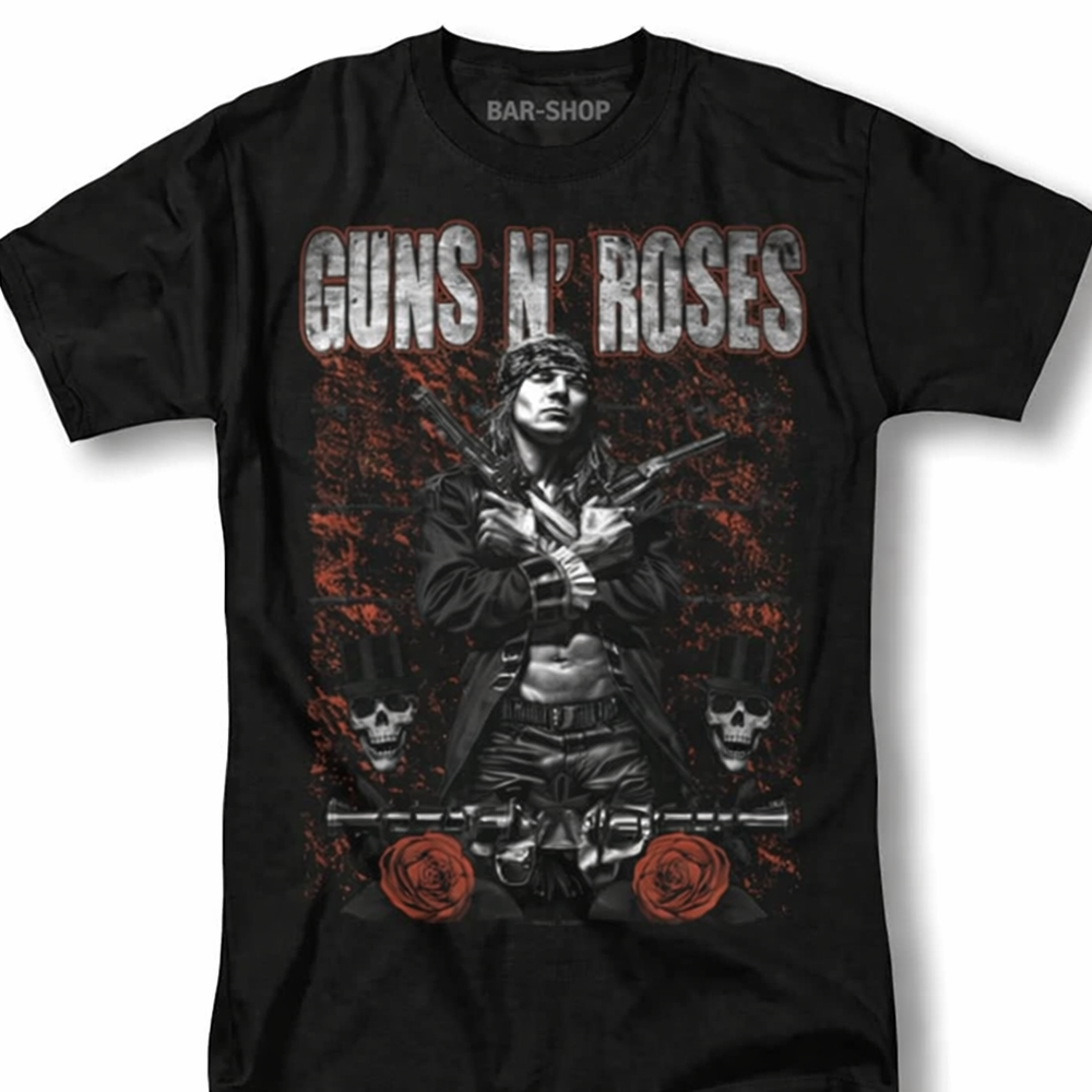 Guns N Roses Axl Rose Hard Rock Metal Legend Concert Tour Vtg Retro Tee unisex