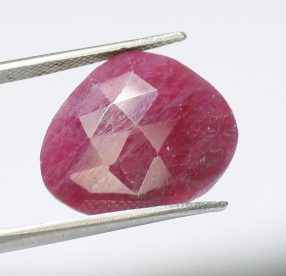 Pink Ruby Rose Cut Loose Gemstone 14.00 CT 19X16X4 MM