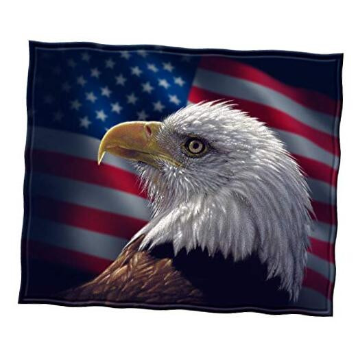 Bald Eagle Fleece Blanket for Bed Eagle Fleece 50