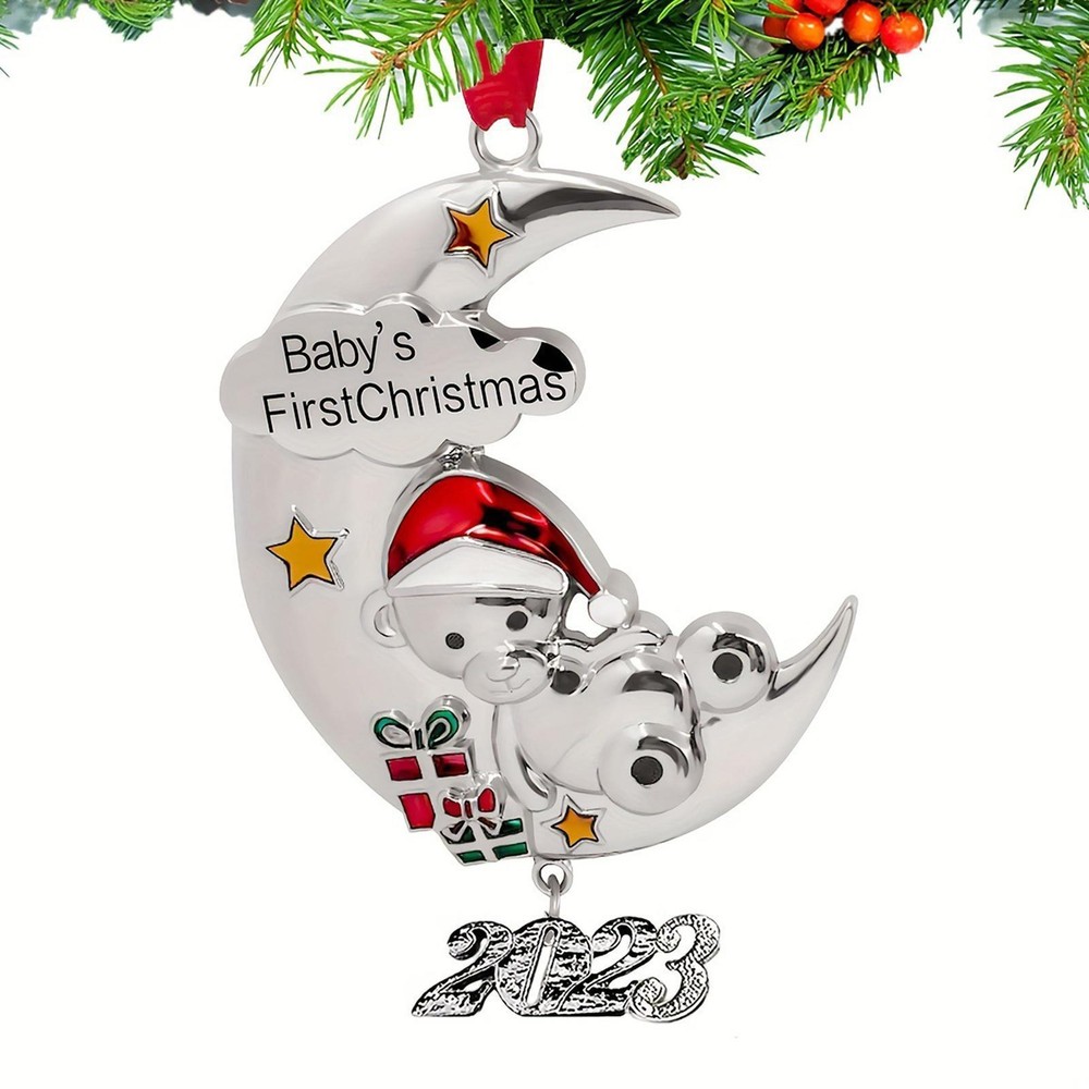 Christmas Pendant Christmas Tree Decoration Cute Christmas Bauble Bear on The