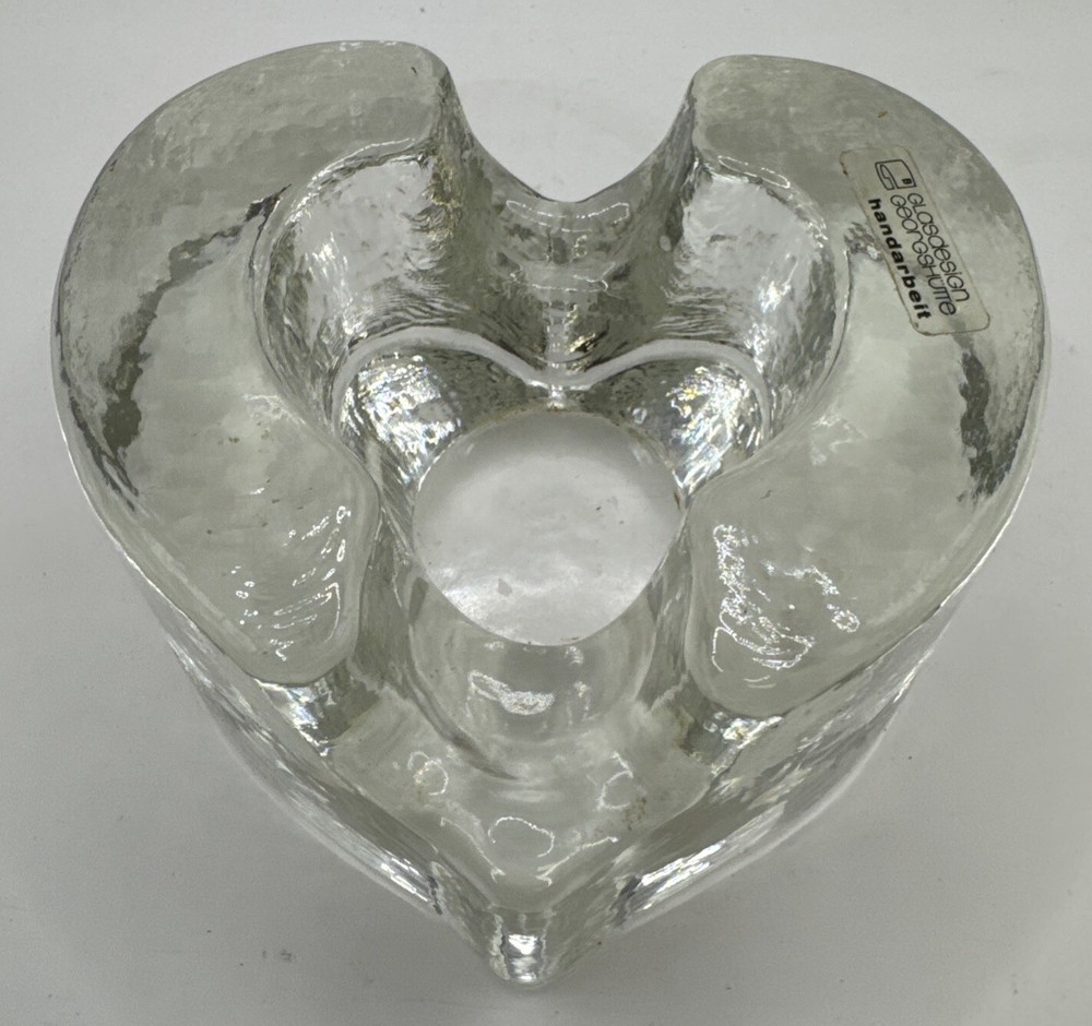 Tea Warmer Light Holder Glasdesign George Shutte Art Glass 5 Trivet Germany 1970