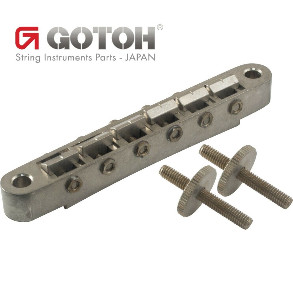 NEW Gotoh GE104B RELIC ABR-1 Tunematic Bridge w/ M4 Threaded Posts - AGED NICKEL-image