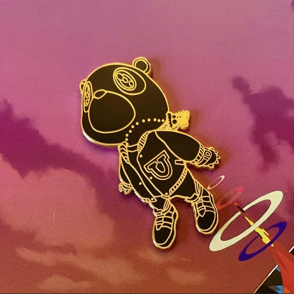 Yeezy Bear Lapel Pin Kanye West Graduation All Black Hip Hop Music Pins Ltd.