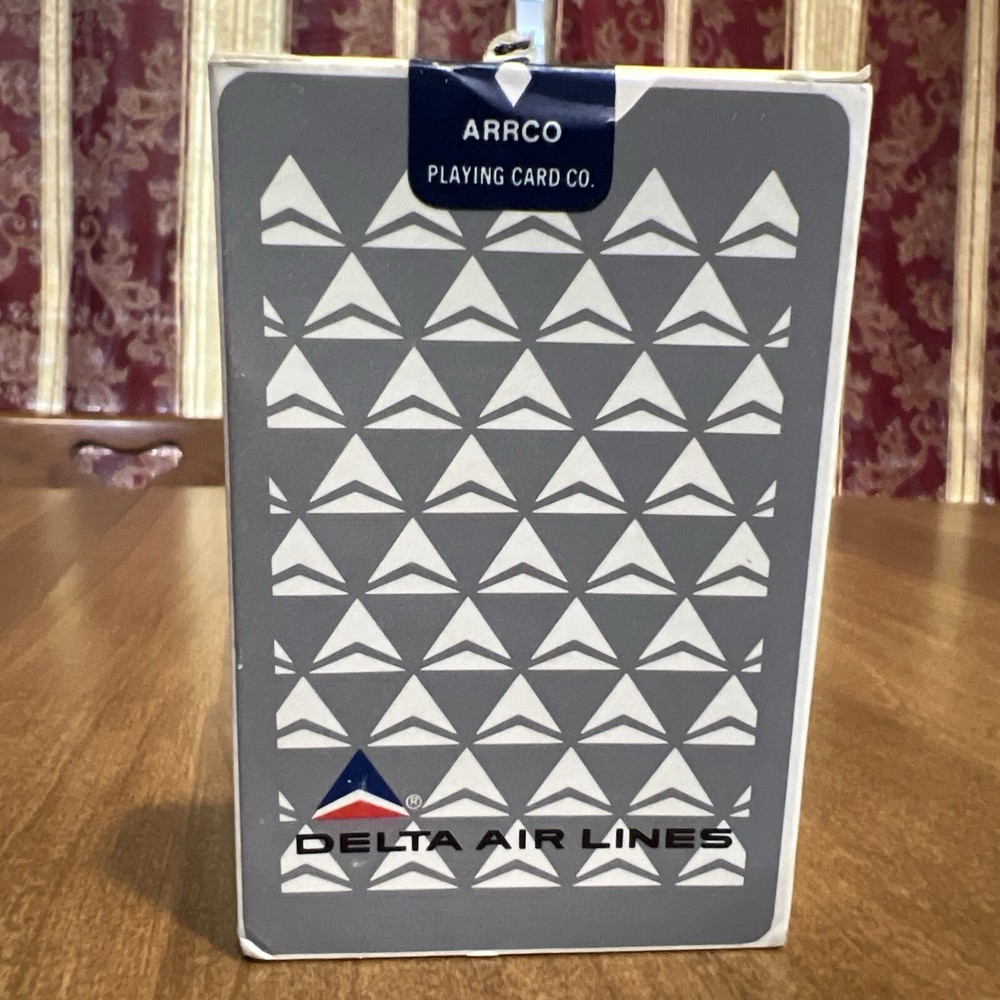 Vintage Delta Airlines Arrco Playing Cards Sealed Collectable Memorabilia