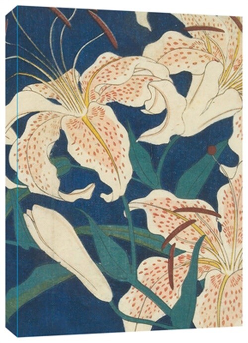 Hiroshige Spotted Lilies Dotted Paperback Journal - Blank Notebook with Pocket by Tuttle Studio 2022