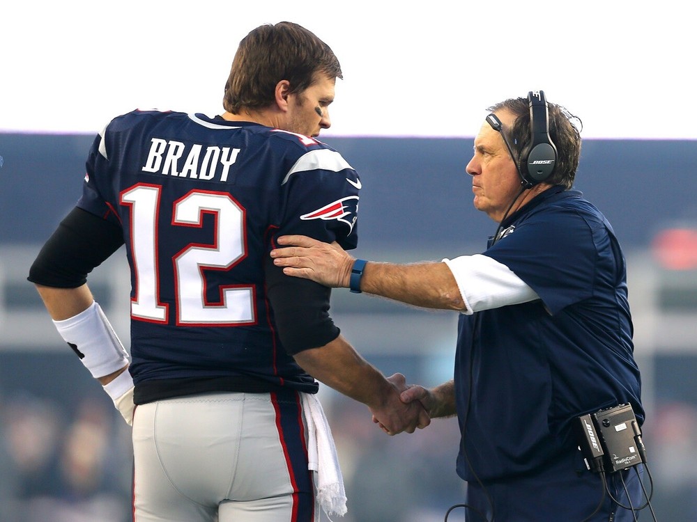 Tom Brady With Bill Belichick New England Patriots 8x10 Picture Celebrity Print