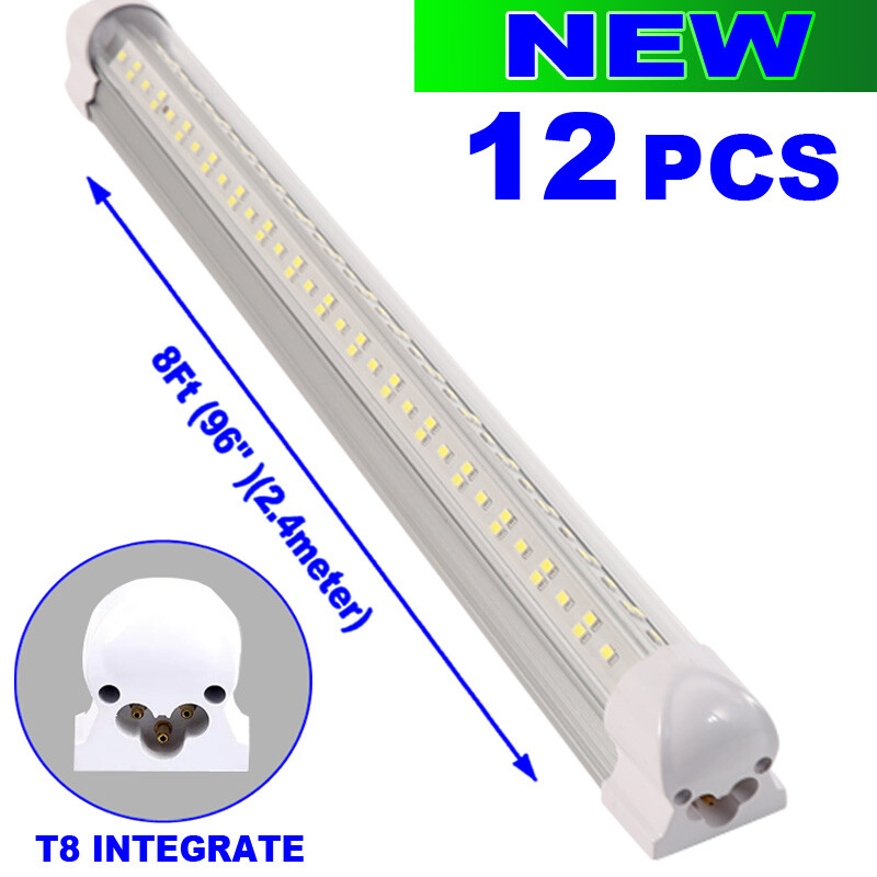LED Tube Lights V-shaped  8ft Bar Lamp Integrated Fixture LED Shop Light 144w
