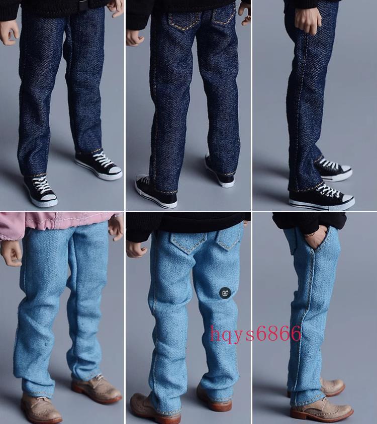 1/12 Denim Jeans Pants Trousers Clothes For 6