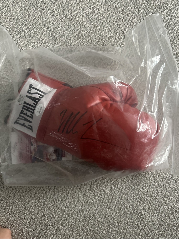 Mike Tyson Signed Autographed Left Red Everlast Boxing Glove JSA Witnessed