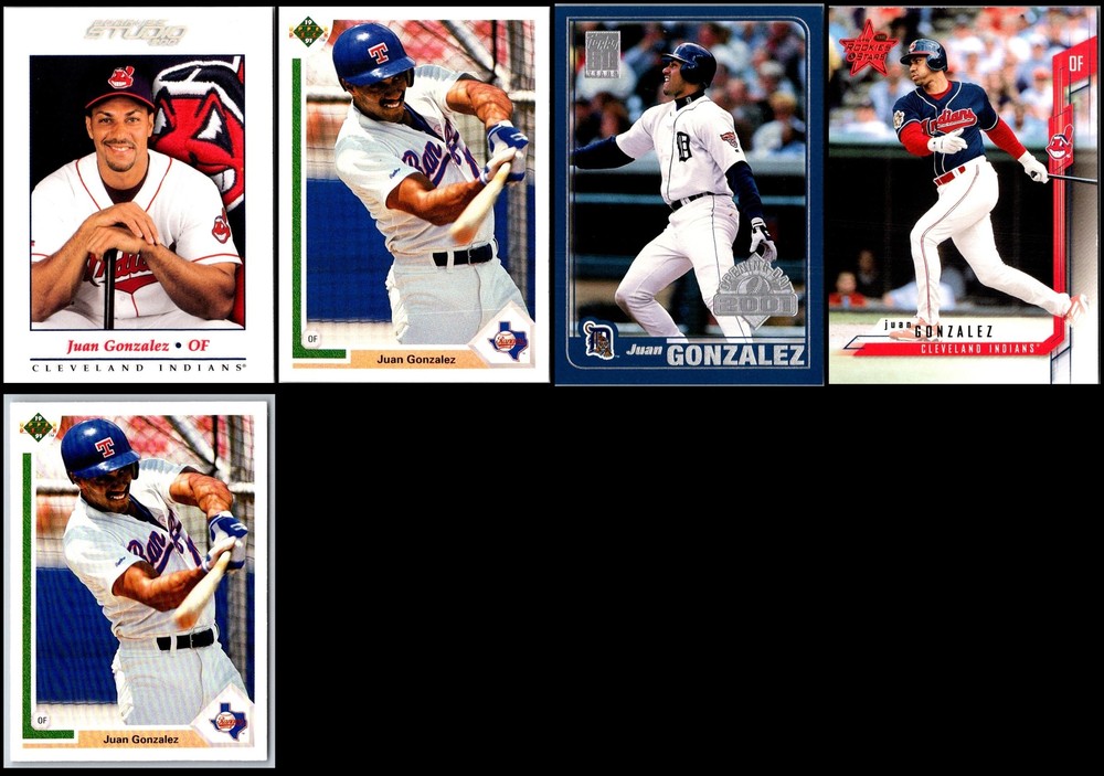 2001 Juan Gonzalez 5-Card Lot Limited Edition Rare Gem