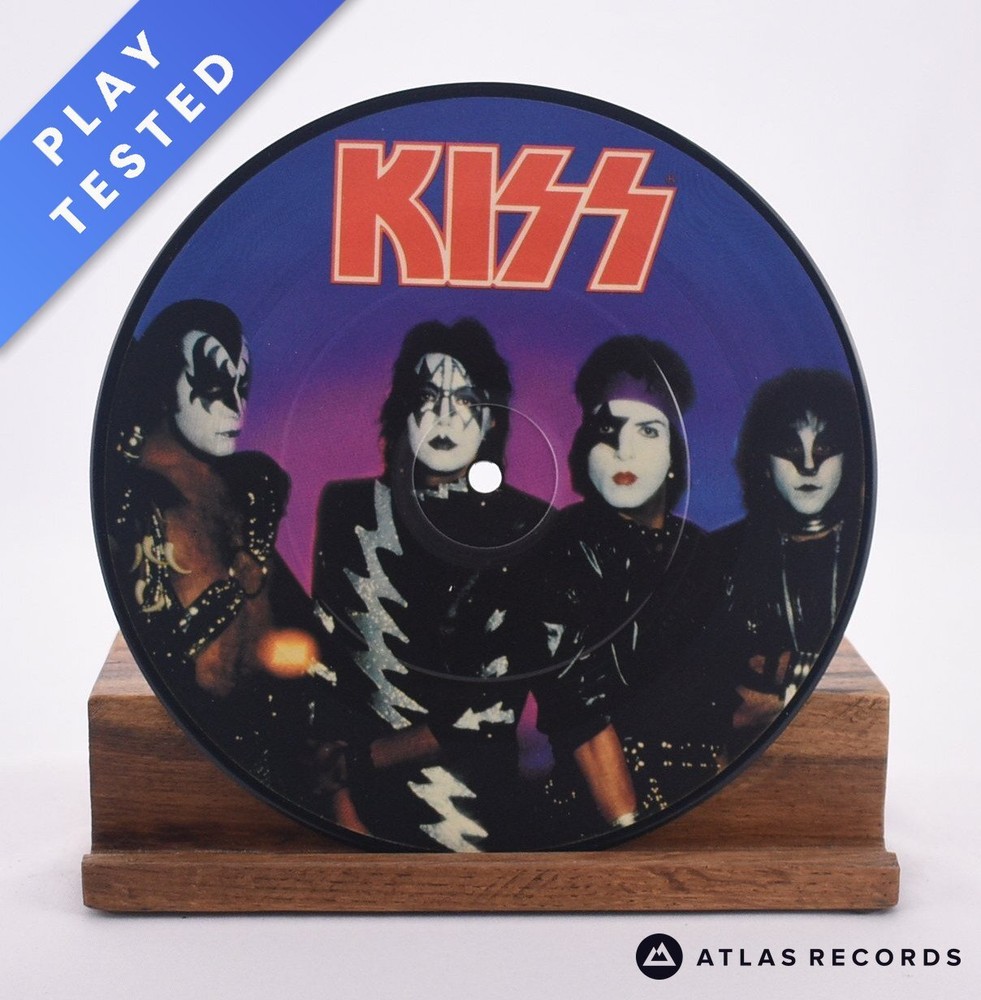 Kiss A World Without Heroes 7 Picture Disc Vinyl VG+-image