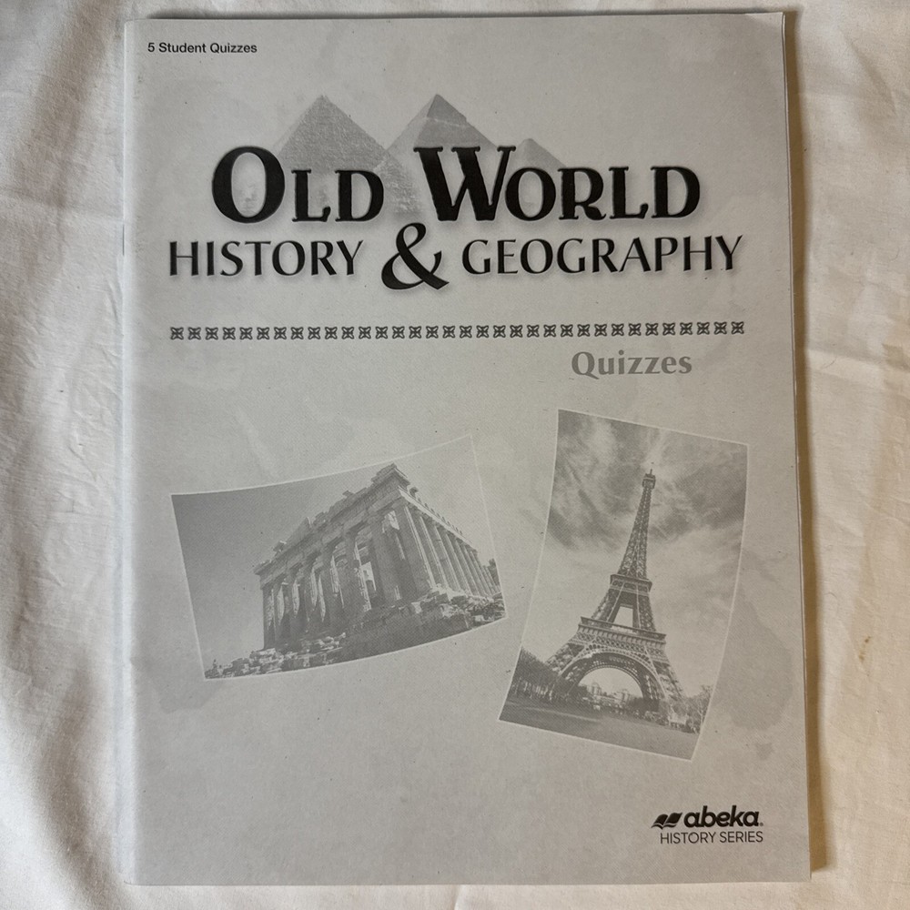 Abeka 5th Grade Old World History Geography Quiz Key 4th Ed Homeschool Curriculum-image