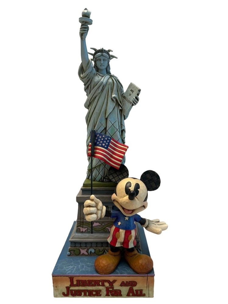 Jim Shore Enesco Disney Mickey Mouse “Liberty And Justice For All” Figurine 11”