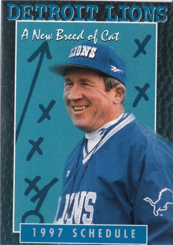 1997 Detroit Lions NFL Football Pocket Schedule- Miller Beer