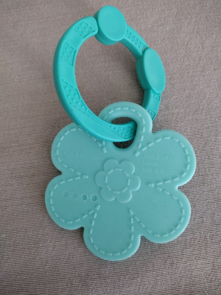 Bright Starts Tummy Time Prop & Play Mat REPLACEMENT BLUE FLOWER Hanging Toy