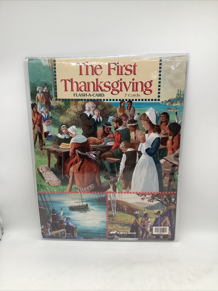 Abeka Flash-A-Card The First Thanksgiving (7 Card Set)-image
