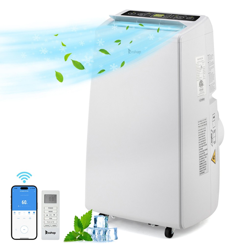 12000 BTU Wifi Portable Air Conditioner AC Unit w/ Fan & Dehumidifier 400 Sq. ft