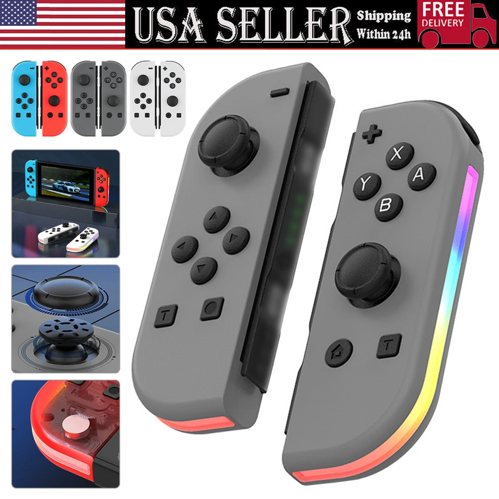 For Nintendo Switch Joy-con-Controller Left w/ Right Wireless Gamepad 1-Pair US