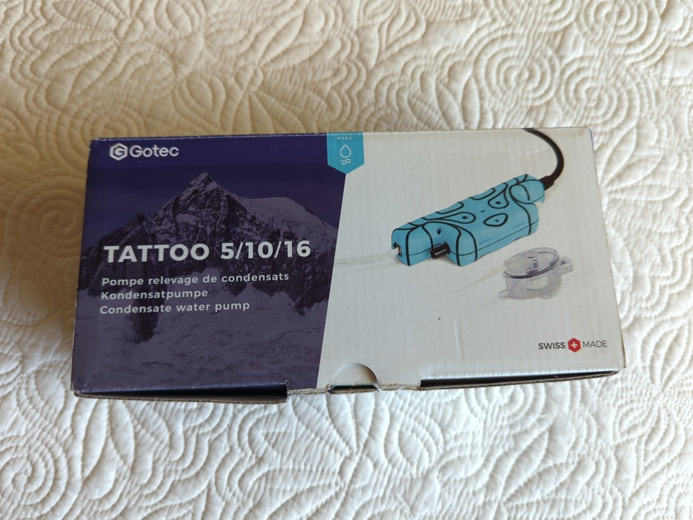 Gotec Tattoo 16 Silent Condensate Pump 230V 50Hz for AC Refrigeration-image