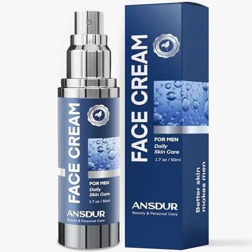 Face Cream for Men 6 in 1 Anti Aging Cream Fights Eye Bags Dark Spots 1.7 Oz