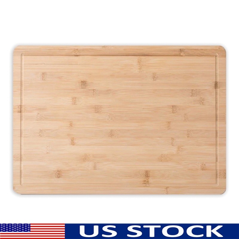 Bamboo Cutting Board for Meat Veggies Fruits Cheese with Juice Groove