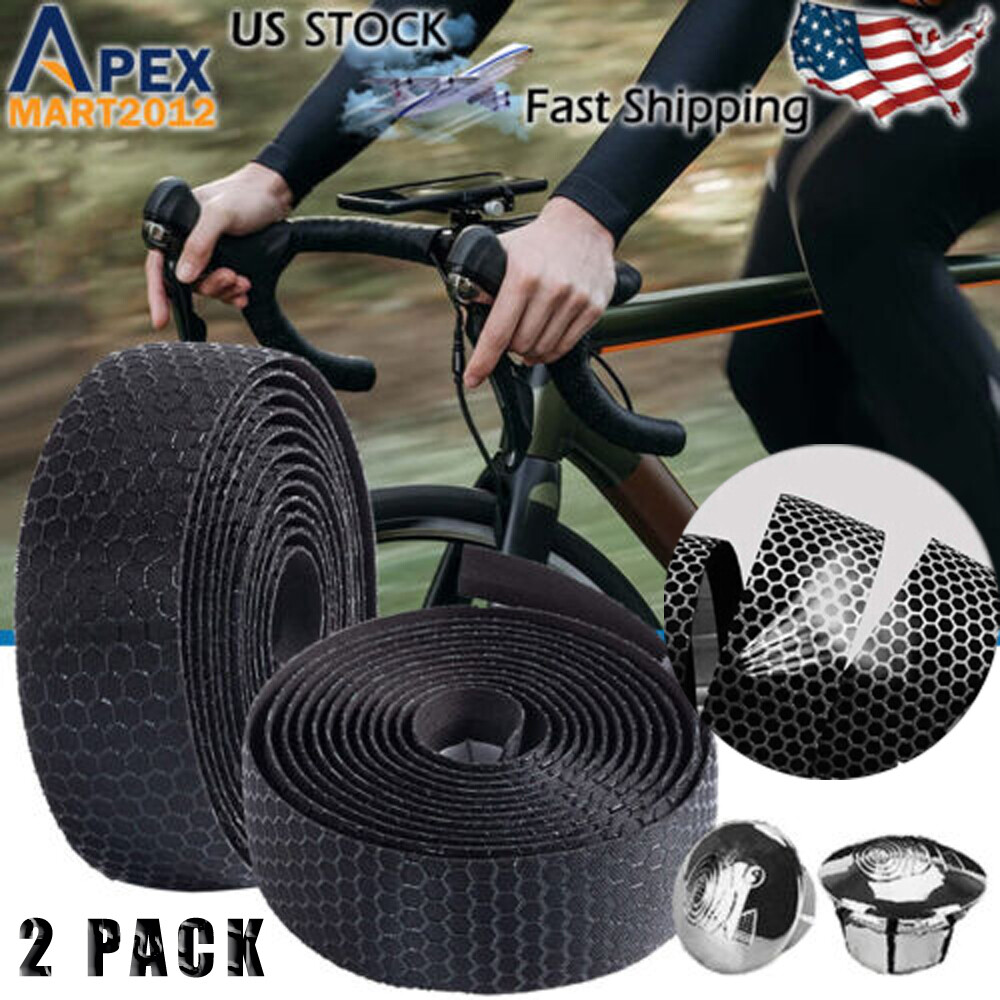 2pcs Bike Handlebar Tape Road Bicycle Cycling Non-slip Handle Wrap Outdoor Sport