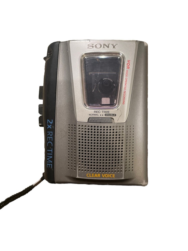 SONY Cassette Tape Voice Operated Recorder 2x Rec Time TCM-20DV TESTED and WORKS