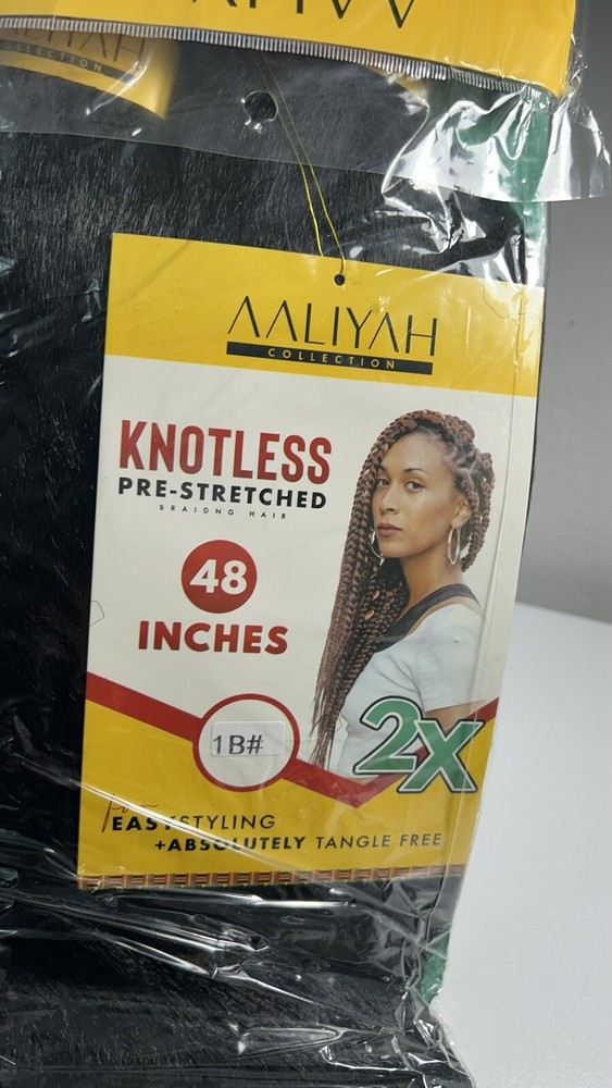 AALIYAH Knotless Pre-stretched Braiding Hair 48 Inches Protective Style For All-image