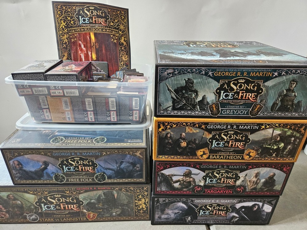 A Song of Ice and Fire Game Bulk Lot Starter Sets + Card Update Packs & More -NM-image