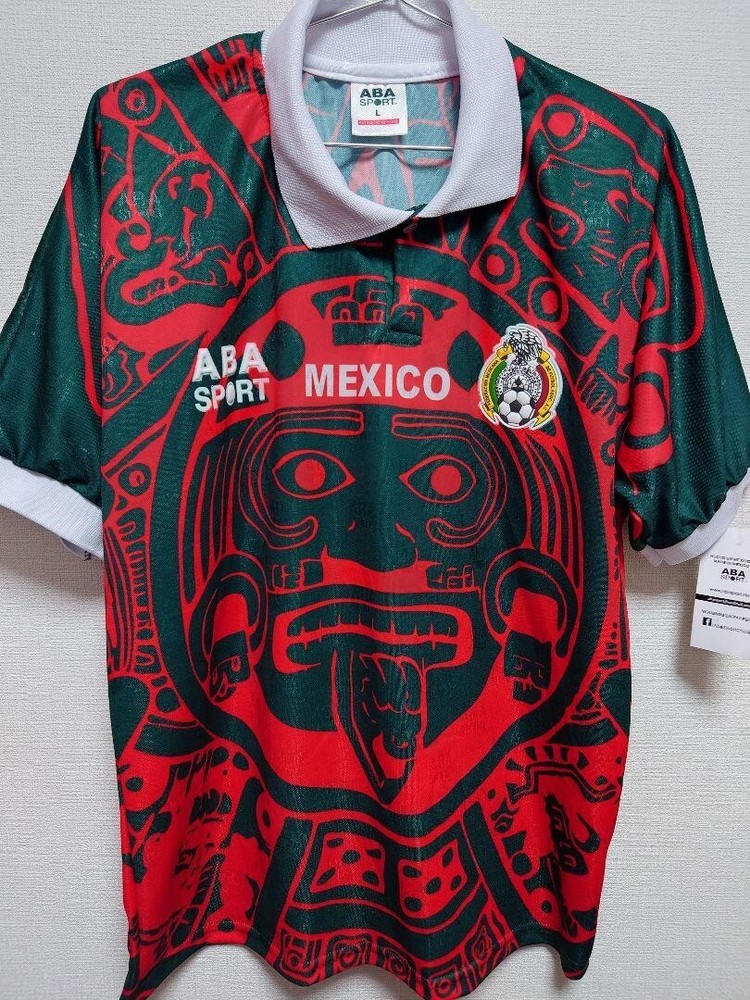 1997 Mexico National Team Away Jersey L Third ABA Soccer Shirt-image