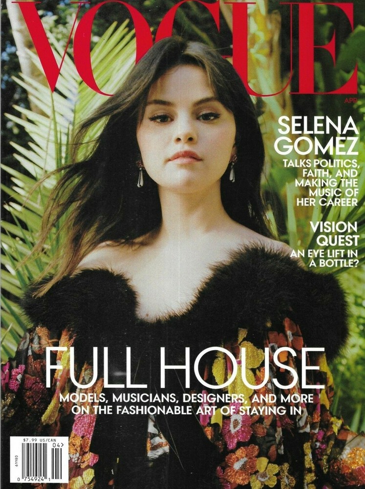 Vogue Magazine Selena Gomez Fashion Interior Deisgn Festen Staying Home 2021