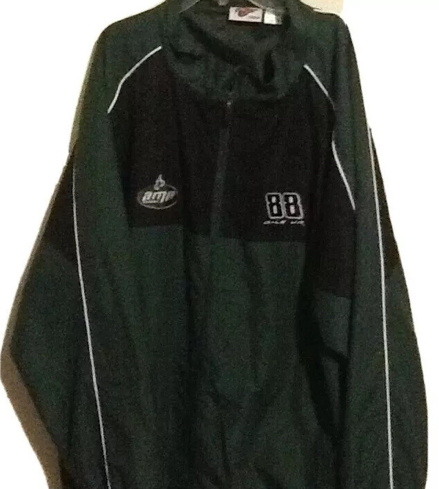 Dale Earnhardt Jr Windbreaker Jacket XXL Vintage Winners Circle AMP Full Zip 2XL