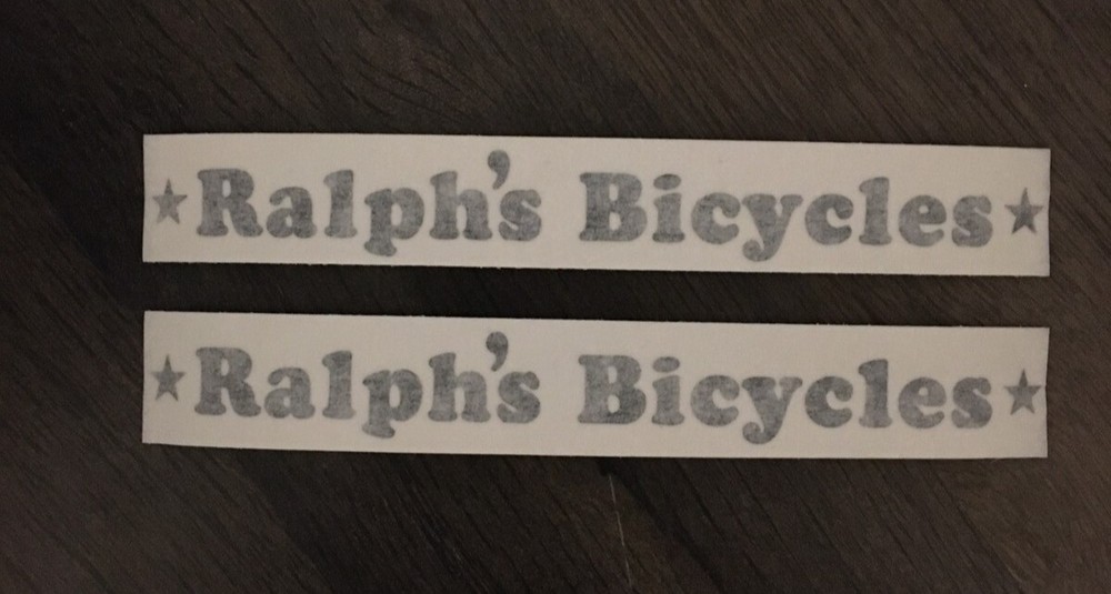 2 RALPH'S Bicycles decals JMC Race Inc. old school BMX 80's PICK COLOR