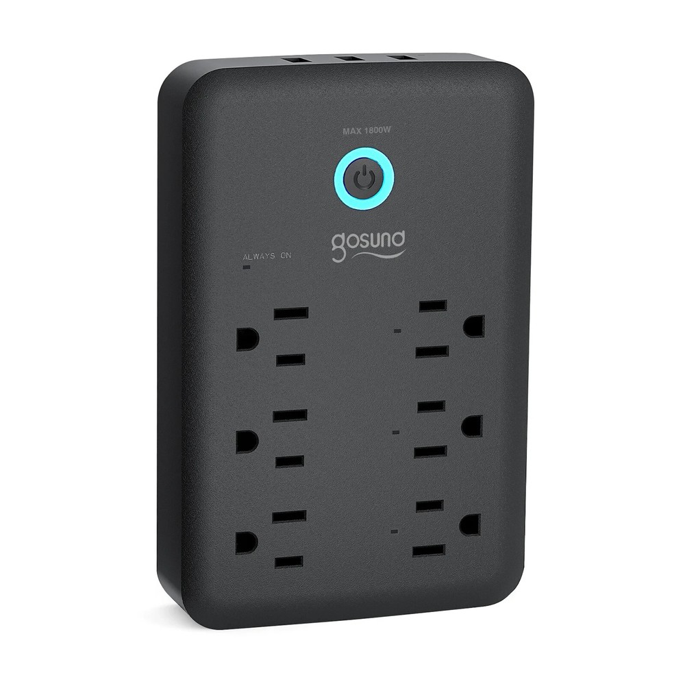 Gosund 3 USB 6 Ports Smart  Outlet Extender,Works with Alexa Google Assistant