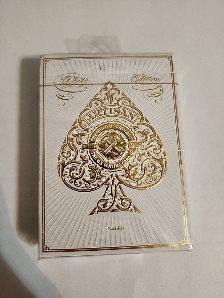 NEW Artisan White Deck Playing Cards Poker Size Theory II Limited Edition