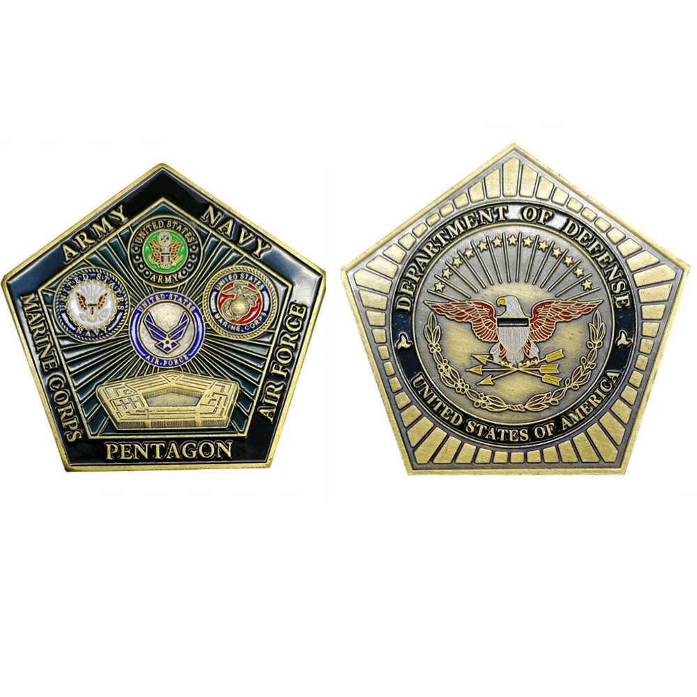 US Dept Of Defense Army Navy Marine Corps Air Force Pentagon Challenge Coin