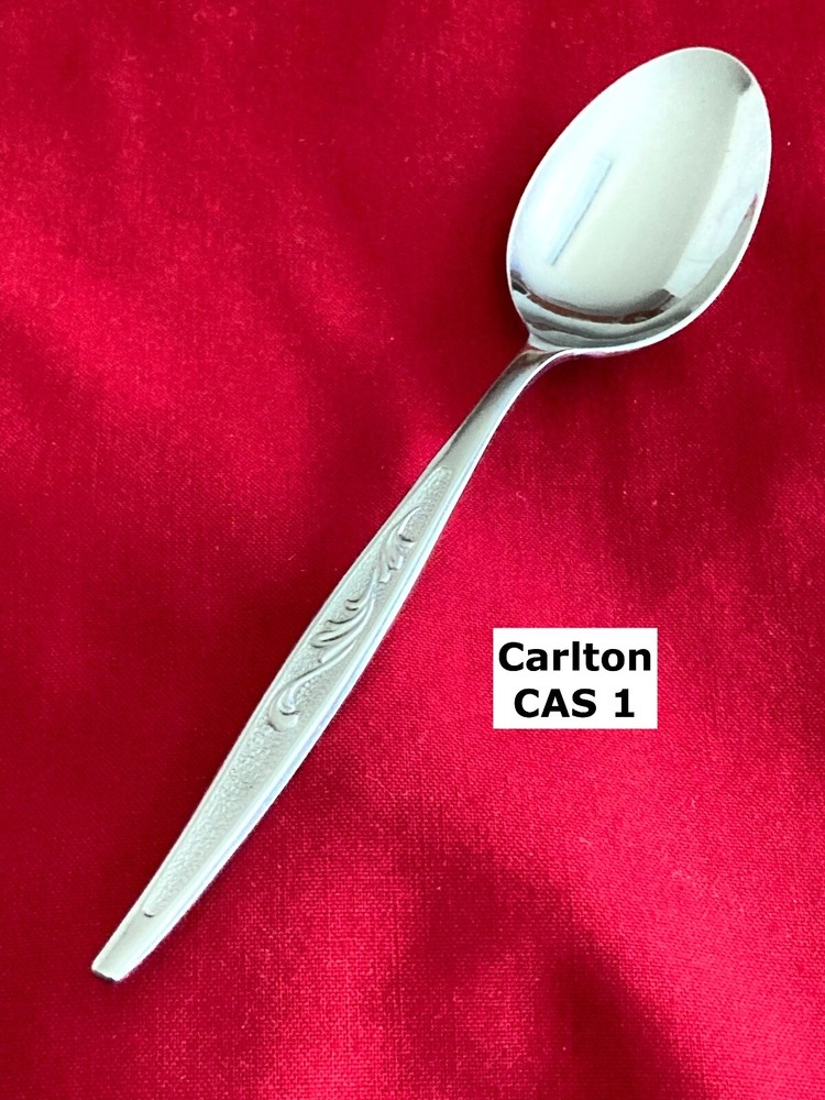 Carlton CAS-1 Woodcrest Textured Scroll Teaspoon 5 7/8