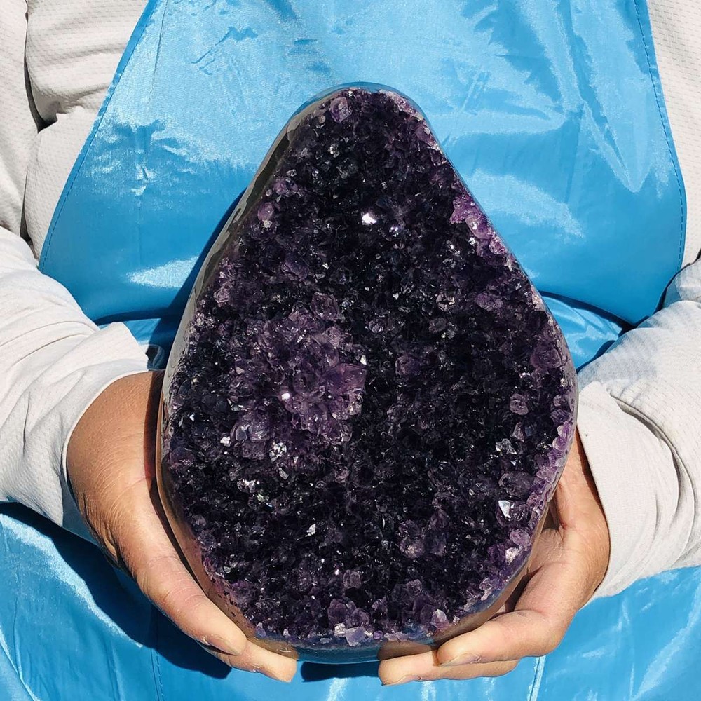 1760g Natural Uruguayan Amethyst Cluster Cave Display Specimen Healing Crystal 2571