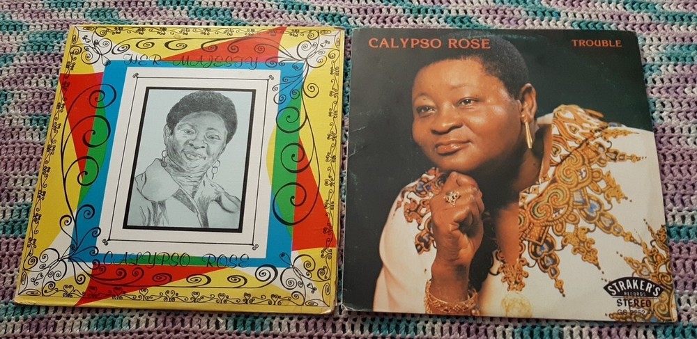 LOT of 2 Calypso Rose LP Her Majesty CR 444, Trouble Strakers GS 2252 ex