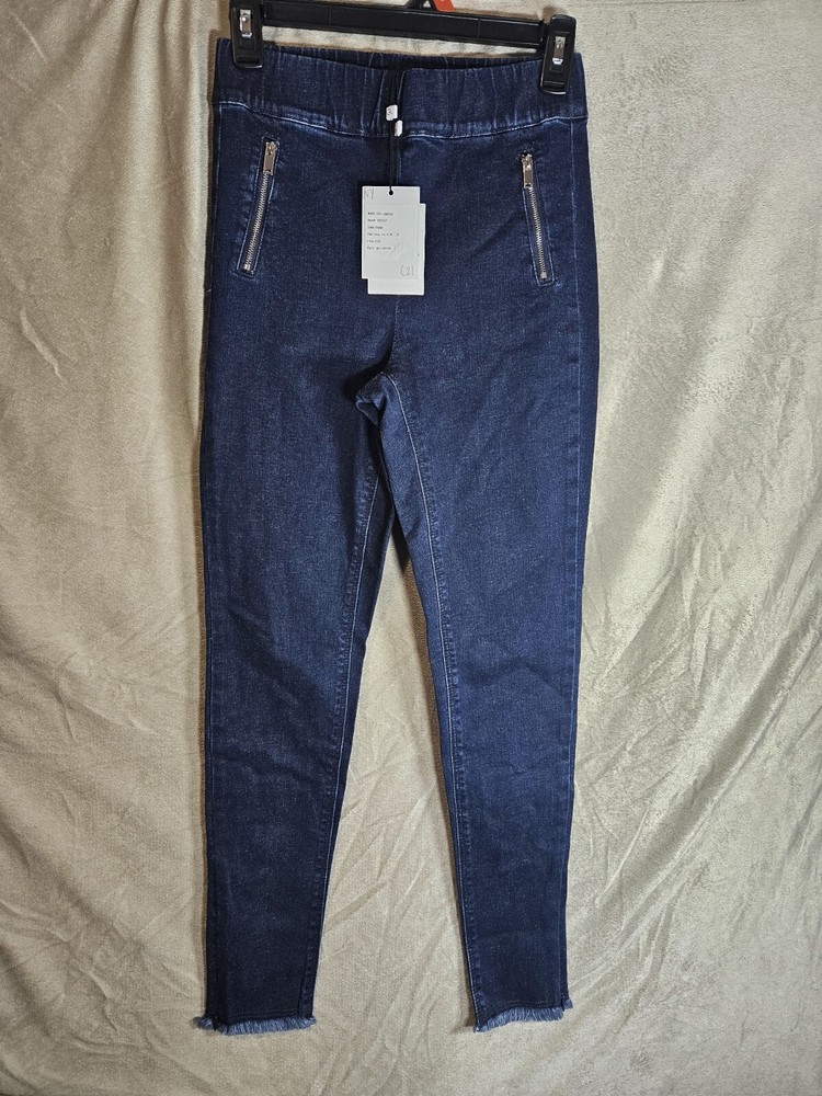 NWT Generation Love Jeggings Zippered Pockets & Bottoms Raw Hem Size XS Indigo