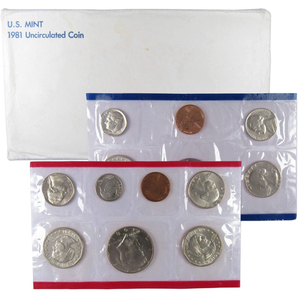 1981 Uncirculated Coin Set U.S Mint Original Government Packaging OGP