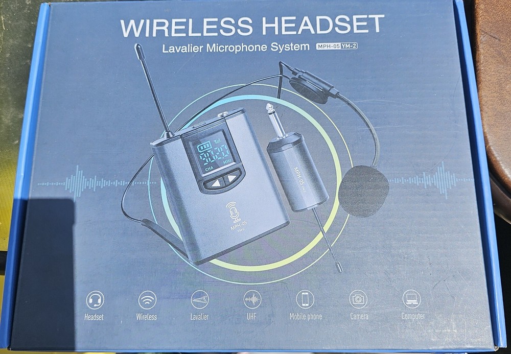Wireless Headset MPH-05 YM-2 Lavalier Microphone System New